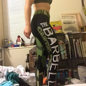 The Barbell Cartel dual tone leggings